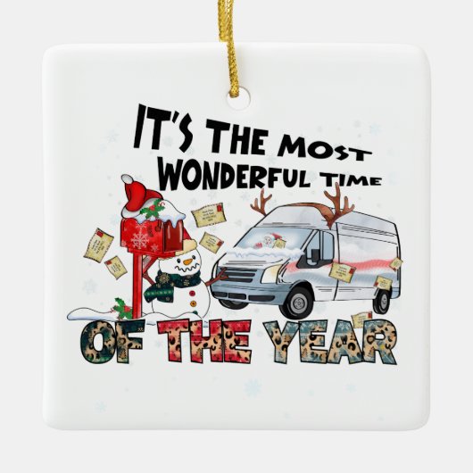 Het is de mooiste tijd van het Jaar Keramisch Ornament (Voorkant)