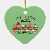 Het is de mooiste tijd van het jaar keramisch ornament (Voorkant)