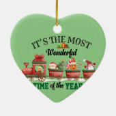 Het is de mooiste tijd van het jaar keramisch ornament (Achterkant)