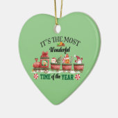 Het is de mooiste tijd van het jaar keramisch ornament (Links)