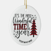 Het is de mooiste tijd van het Jaar Keramisch Ornament (Rechts)