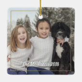 Het is de mooiste tijd van het jaar keramisch ornament (Achterkant)