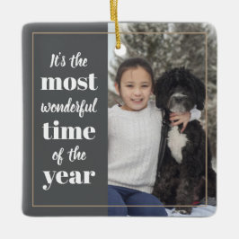 Het is de mooiste tijd van het jaar keramisch ornament