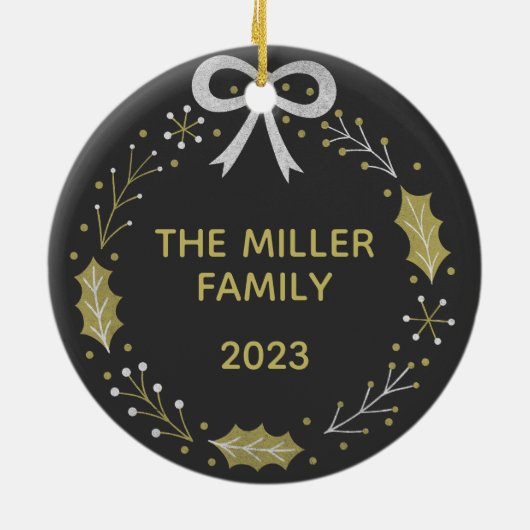 Het is de mooiste tijd van het jaar keramisch ornament (Achterkant)