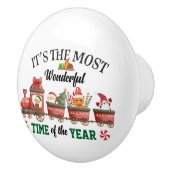 Het is de mooiste tijd van het jaar keramische knop (Rechts)