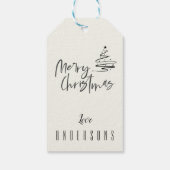 Het is de mooiste tijd van het jaar Kerstmis Cadeaulabel (Achterkant)