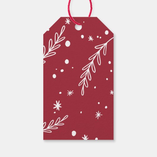 Het is de mooiste tijd van het jaar Kerstmis Cadeaulabel (Achterkant)