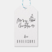 Het is de mooiste tijd van het jaar Kerstmis Cadeaulabel (Achterkant)