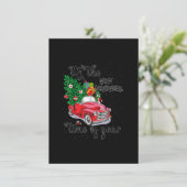 Het is de mooiste tijd van het jaar kerstmis kaart (Staand voorkant)