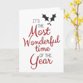 Het is de mooiste tijd van het jaar Kerstmis Kaart (Gele Bloem)