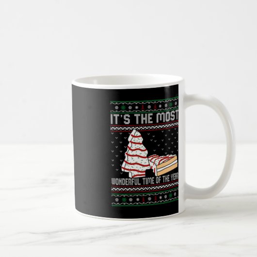 Het is de mooiste tijd van het jaar kerstmis koffiemok (Rechts)