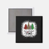 Het is de mooiste tijd van het jaar Kerstmis Magneet (Voorkant / Achterkant)