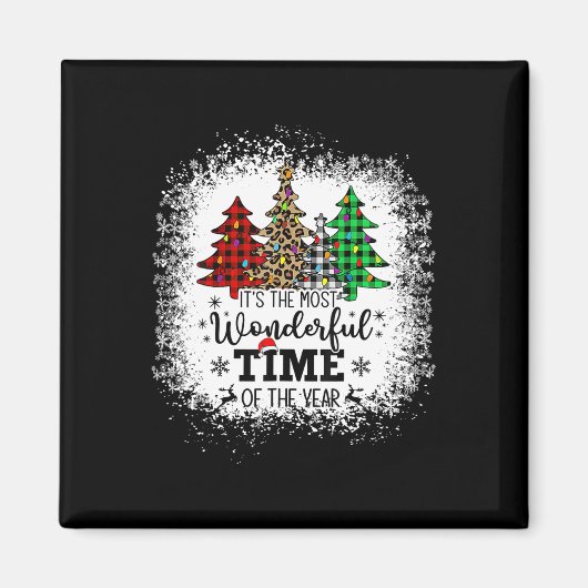 Het is de mooiste tijd van het jaar Kerstmis Magneet (Voorkant)