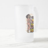 Het is de mooiste tijd van het jaar Kerstmis Matglas Bierpul (Voorkant rechts)