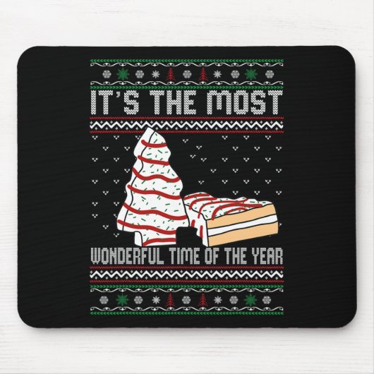 Het is de mooiste tijd van het jaar kerstmis muismat (Voorkant)