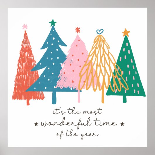 Het is de mooiste tijd van het jaar Kerstmis Poster (Voorkant)