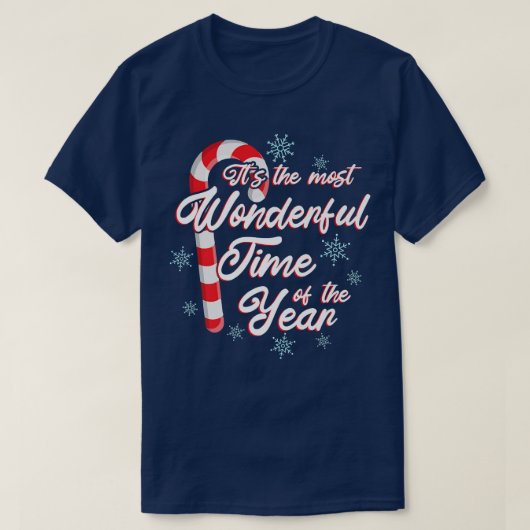 Het is de mooiste tijd van het jaar kerstmis t-shirt (Design voorkant)