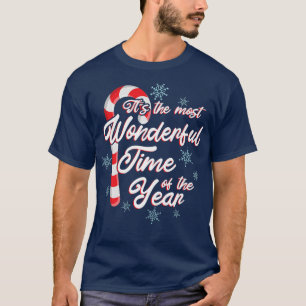 Het is de mooiste tijd van het jaar kerstmis t-shirt