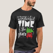 Het is de mooiste tijd van het jaar Kerstmis T-shirt (Voorkant)