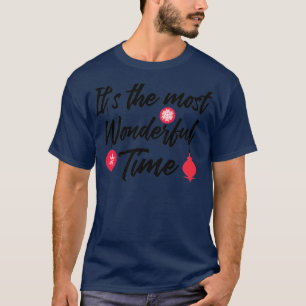Het is de mooiste tijd van het jaar kerstmis t-shirt