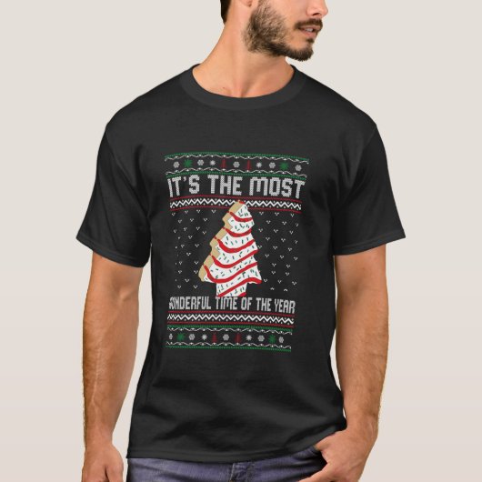 Het is de mooiste tijd van het jaar kerstmis t-shirt (Voorkant)