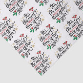 Het is de mooiste tijd van het jaar Kerstmis Tissuepapier (Detail)