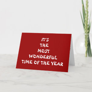 HET IS DE MOOISTE TIJD VAN HET JAAR-LIEFDE FEESTDAGEN KAART