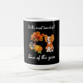 Het is de mooiste tijd van het jaar magische mok (Midden)