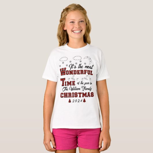 Het is de mooiste tijd van het jaar Matching T-shirt (Voorkant volledig)