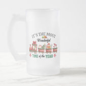 Het is de mooiste tijd van het jaar matglas bierpul (Links)