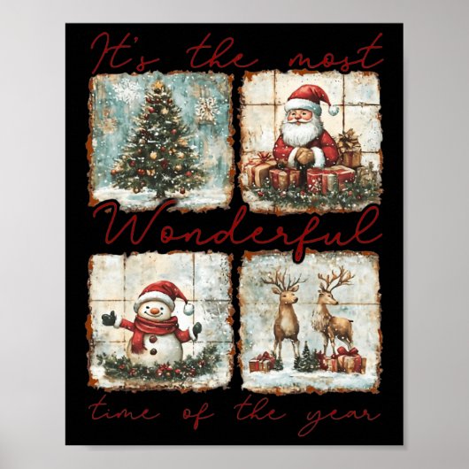 Het is de mooiste tijd van het jaar Merry Chr Poster (Voorkant)