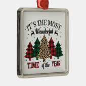 Het is de mooiste tijd van het jaar metalen ornament (Rechts)