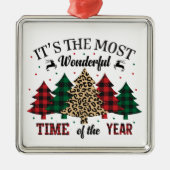 Het is de mooiste tijd van het jaar metalen ornament (Voorkant)