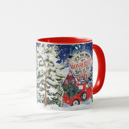 Het is de mooiste tijd van het jaar mok (Voorkant rechts)