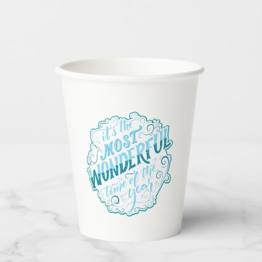 Het is de mooiste tijd van het Jaar Papieren Bekers (Voorkant)