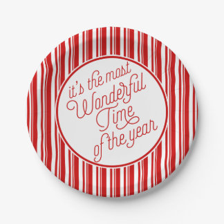 Het is de mooiste tijd van het jaar papieren bordje