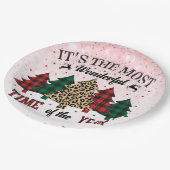Het is de mooiste tijd van het jaar papieren bordje (Gekanteld)