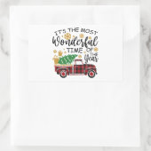 Het is de mooiste tijd van het jaar rechthoekige sticker (Tas)