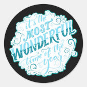 Het is de mooiste tijd van het Jaar Ronde Sticker (Voorkant)