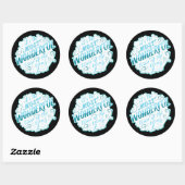 Het is de mooiste tijd van het Jaar Ronde Sticker (Vel)