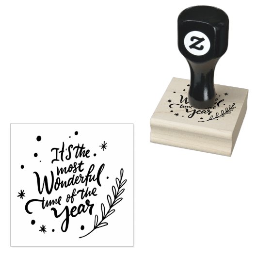 Het is de mooiste tijd van het jaar rubberstempel (Gestempeld)