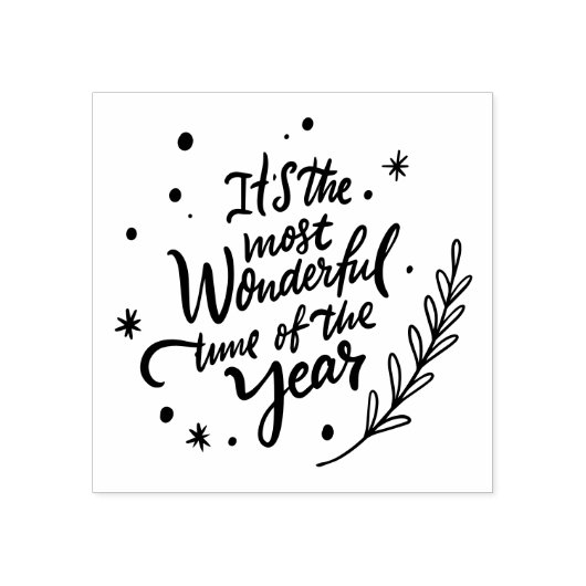 Het is de mooiste tijd van het jaar rubberstempel (Afrduk)