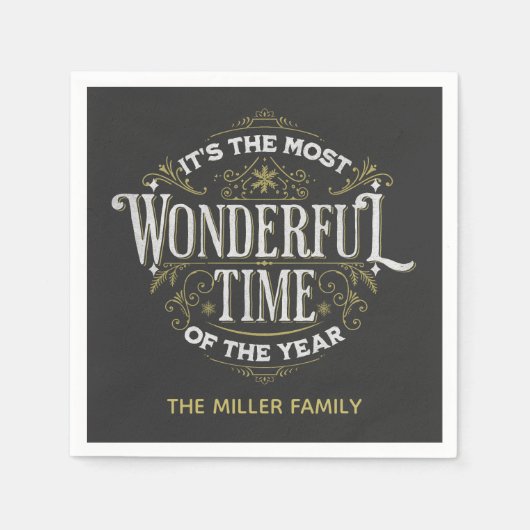 Het is de mooiste tijd van het jaar servet (Voorkant)