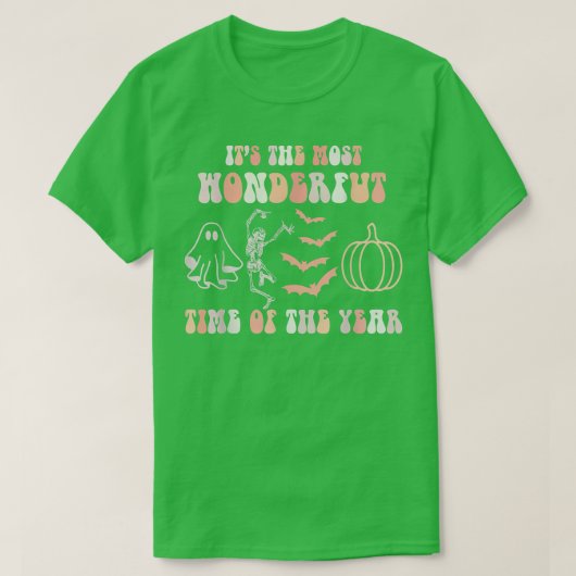 Het is de mooiste tijd van het jaar Skelet T-shirt (Design voorkant)