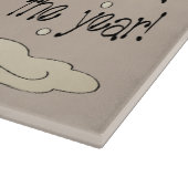 Het is de mooiste tijd van het jaar sneeuwman snijplank (Hoek)