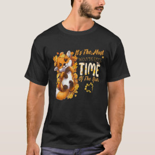 Het is de mooiste tijd van het jaar van het rode b t-shirt