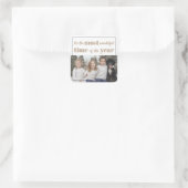 Het is de mooiste tijd van het jaar! vierkante sticker (Tas)