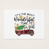 Het is de mooiste tijd van het jaar visitekaartje (Voorkant)