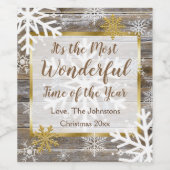 Het is de mooiste tijd van het Jaar Wijn Etiket (Enkel label)