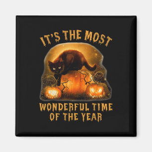 Het is de mooiste tijd van het jaar zwarte kat magneet